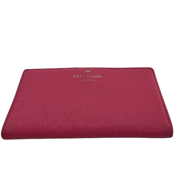 Kate Spade New York Handbags - Kate Spade Continental Pink Saffiano Leather Wallet